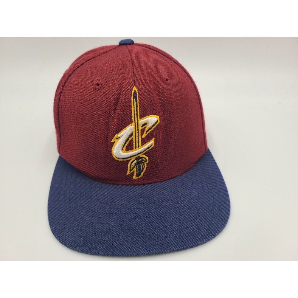 Cleveland Cavaliers Mitchell & Ness Snapback Hat Cap Men NBA Basketball Red Blue